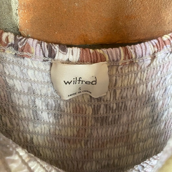 ARITZIA WILFRED Chianti jumpsuit bohemian ruched wide leg size small - Picture 8 of 10